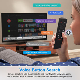 LOUTOC Voice Remote ergonomic design offers comfortable hand feel