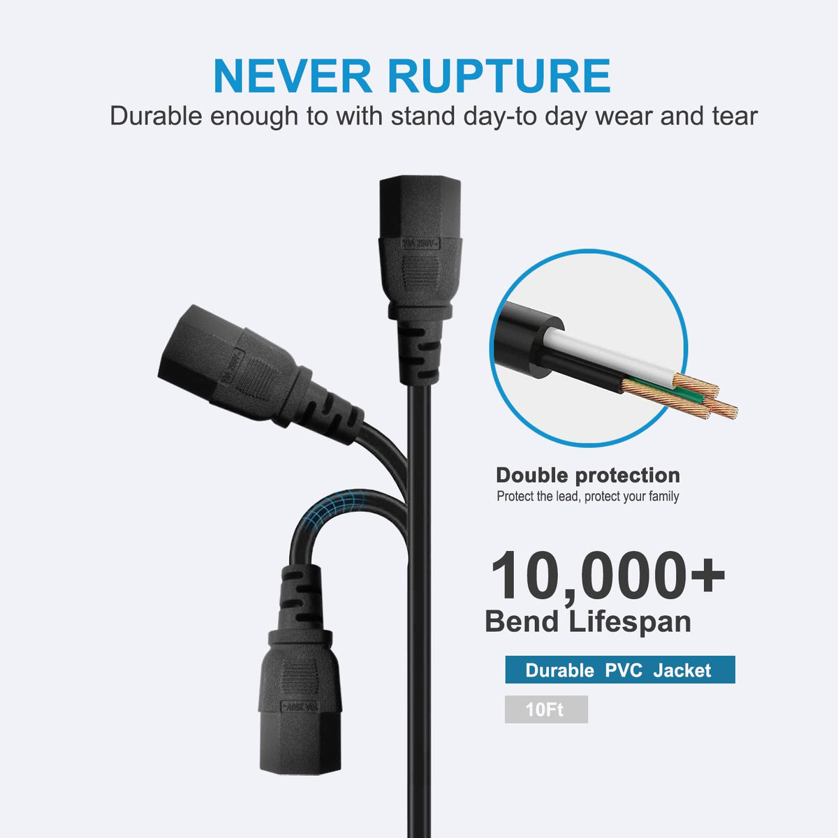 Love your yy 13.2 ft cord for BowFlex machines keeps outlets reachable and tidy.