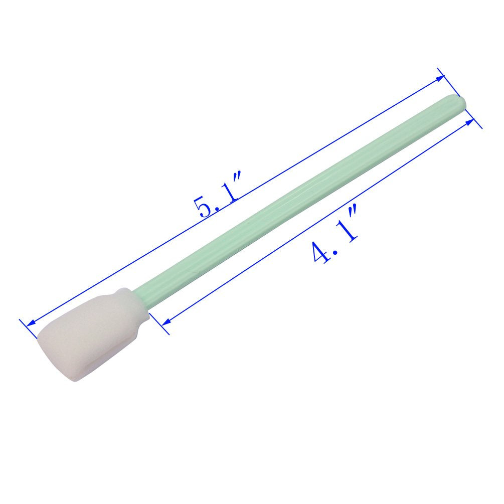LOVEDAY swab cleaning a printer nozzle, precise residue removal benefit