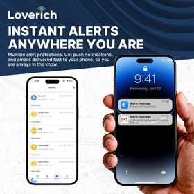 Loverich retail box open with SIM included showing ready-to-use benefit