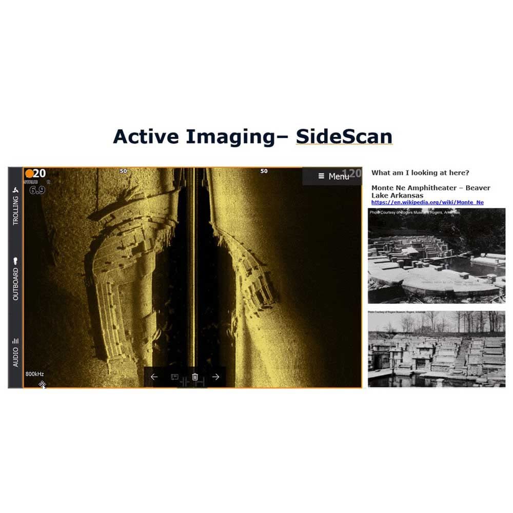 Lowrance Active Imaging reveals rockpile detail at longer ranges