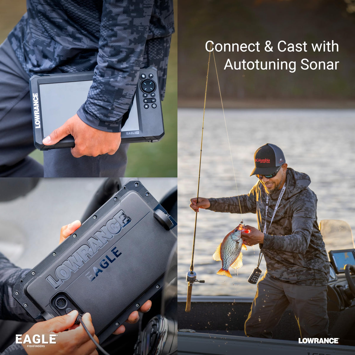 Lowrance Eagle 5 with preloaded C-MAP Inland charts for inland lake navigation