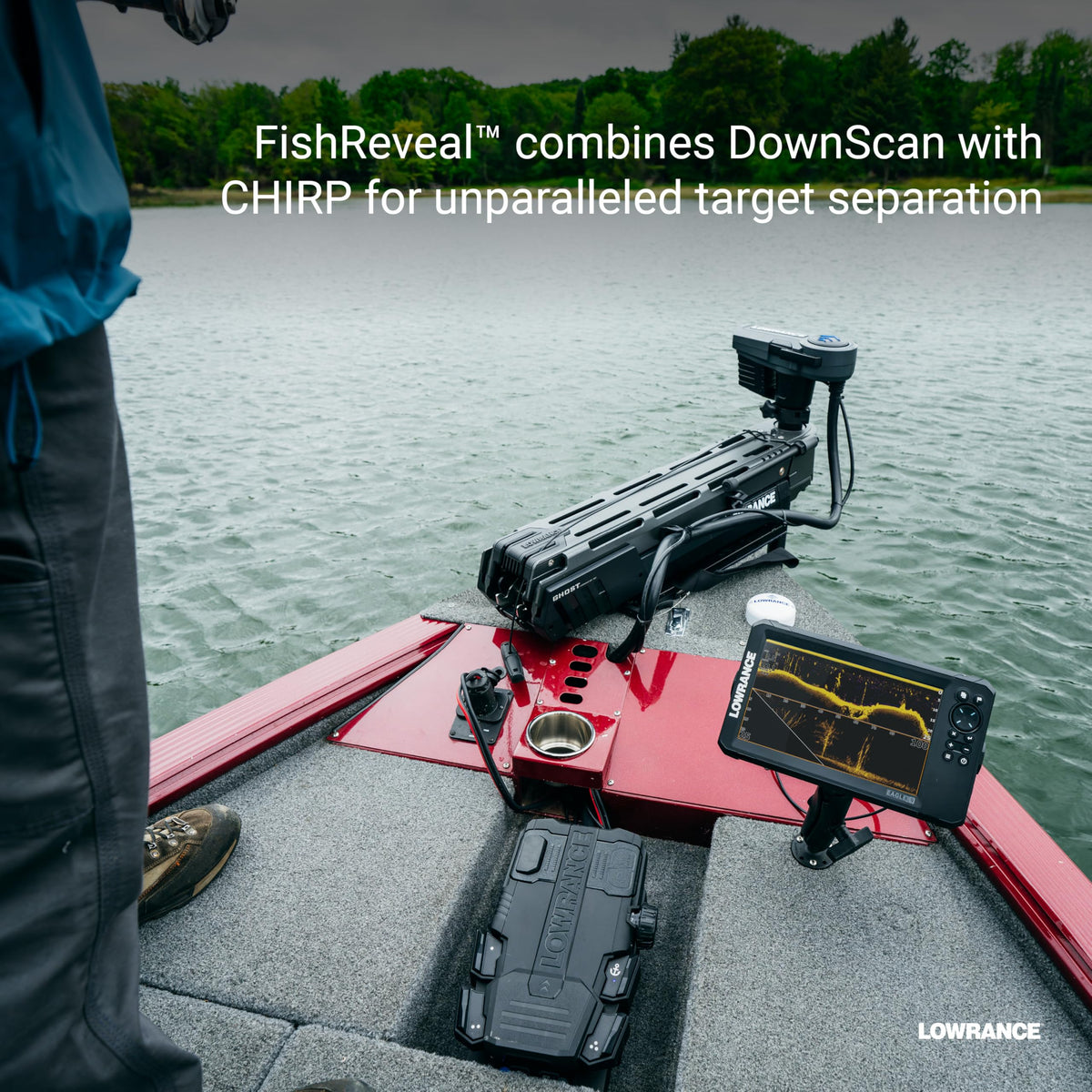 Lowrance Eagle Eye 9 preloaded C-MAP charts guide US and Canada navigation.