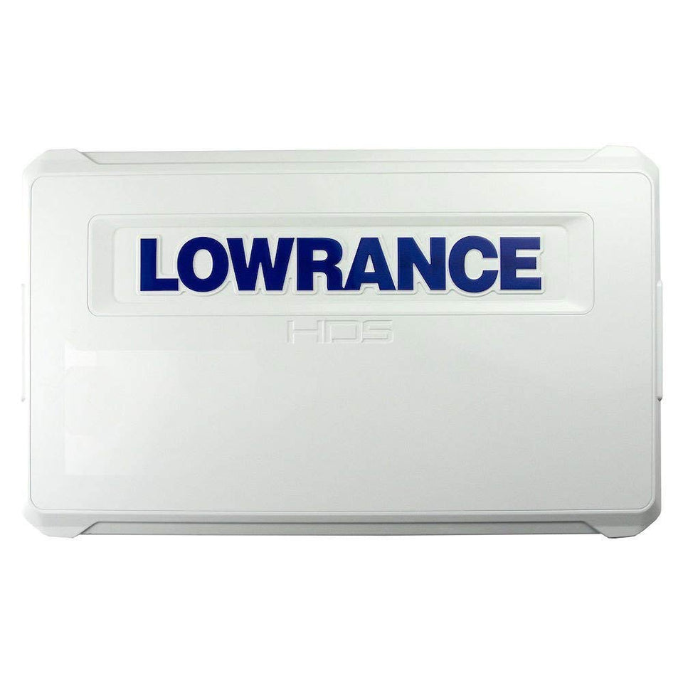 Lowrance sun cover front view protects screen and reduces glare