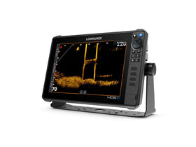 Lowrance HDS PRO 12 with ActiveTarget 2 live sonar displays lure response in real time.