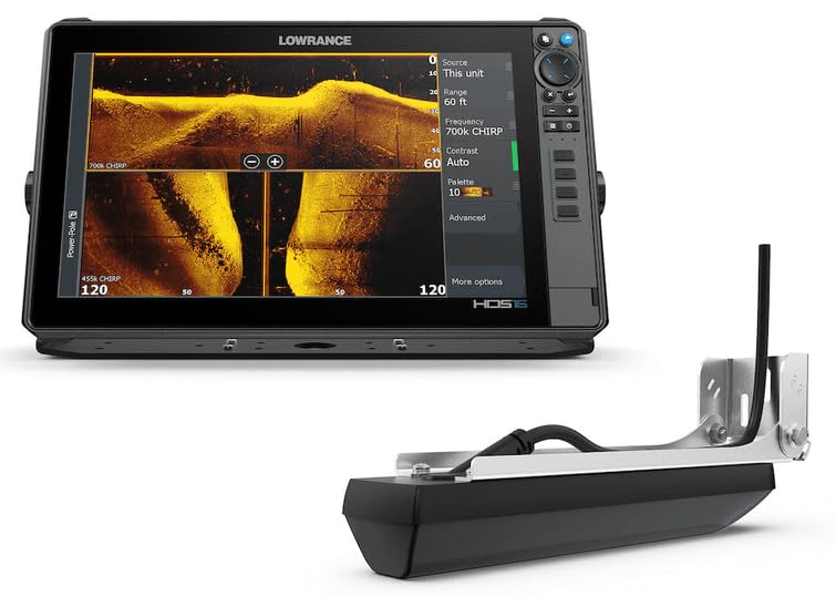 Lowrance HDS PRO 16 with preloaded C-MAP Discover charts featuring 1-foot contours.