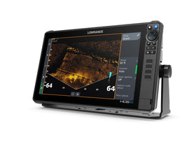 Lowrance HDS PRO 16 ActiveImaging transducer delivering CHIRP, SideScan, DownScan.