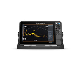 Lowrance HDS PRO 9 sunlight-readable display for clear viewing on bright days.