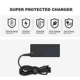 LOXIGIOER 90W adapter in use; stable Dell Inspiron charging