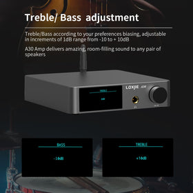 LOXJIE A30 back ports showing versatile inputs for devices