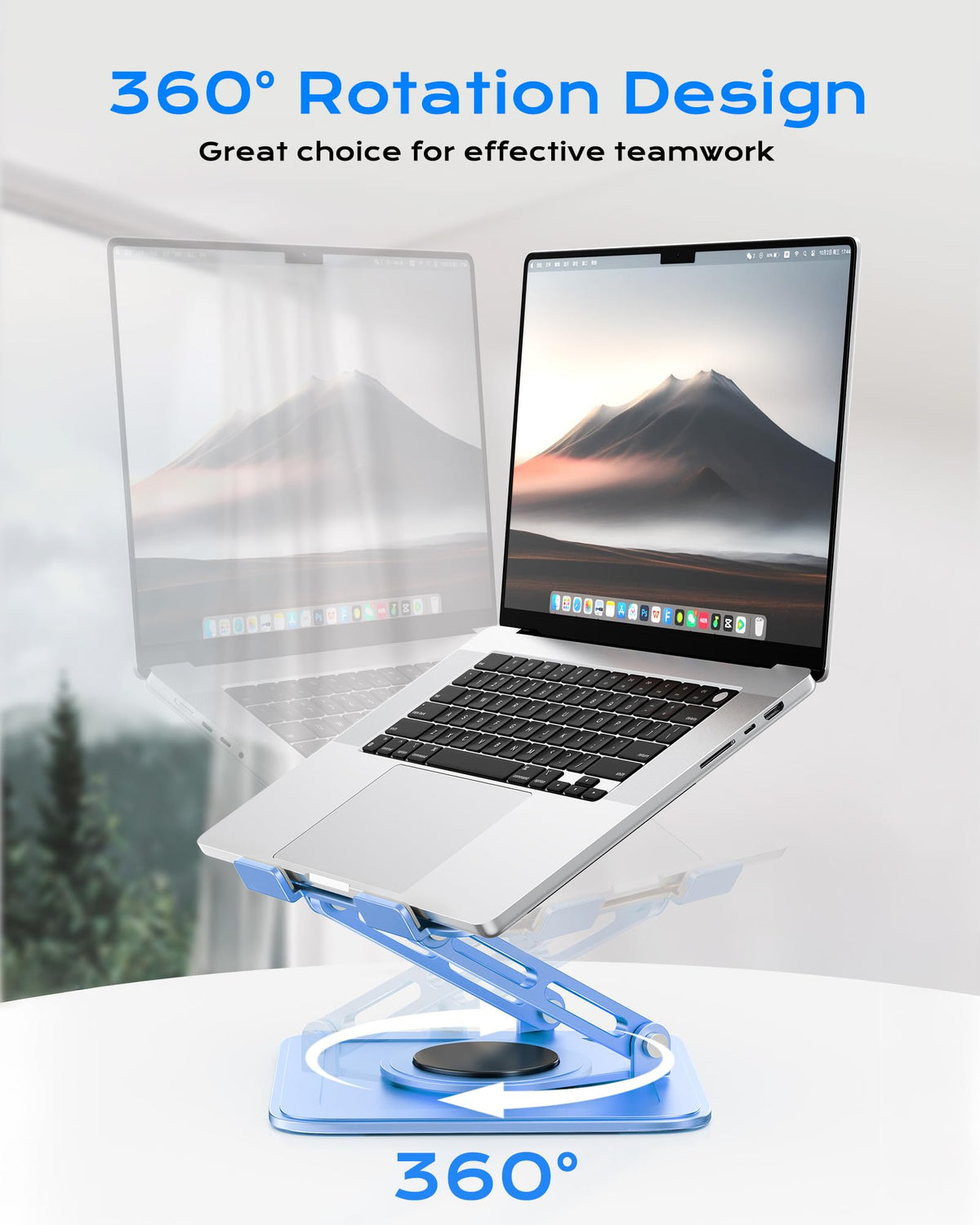 LOXP 360° rotating base enables versatile viewing angles.