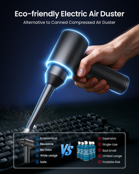 LOXP duster in 3 gears for versatile airflow across tasks.