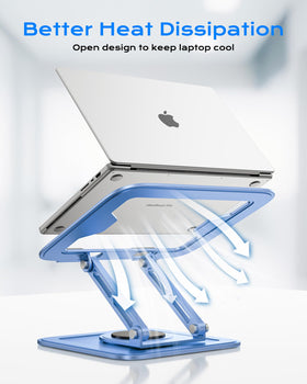 LOXP ergonomic design raises screen height for comfortable work.