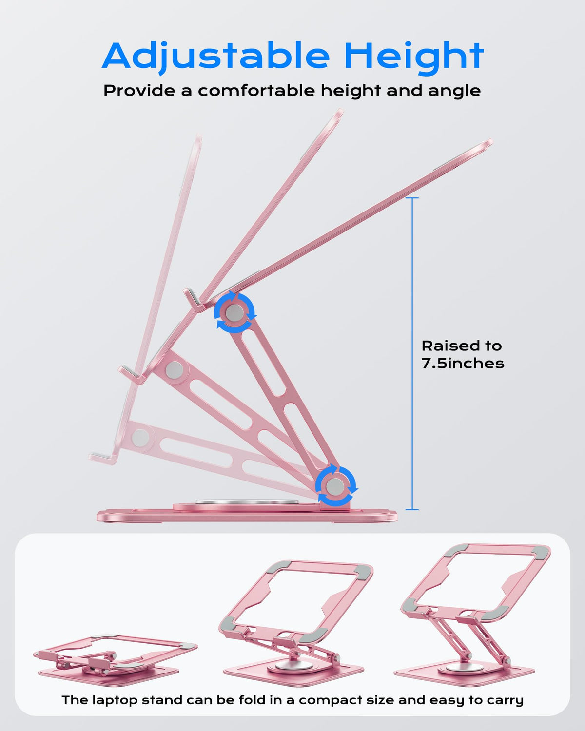 LOXP rotating base closeup demonstrating smooth swivel and sharing benefit