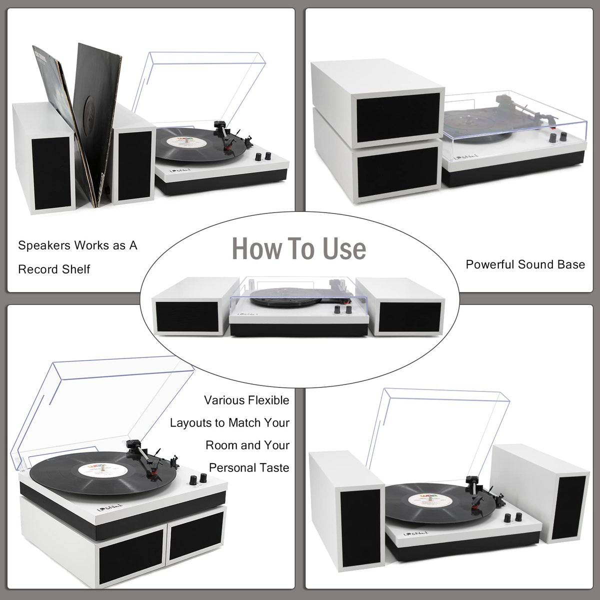 LP&No.1 home decor display adds vintage charm