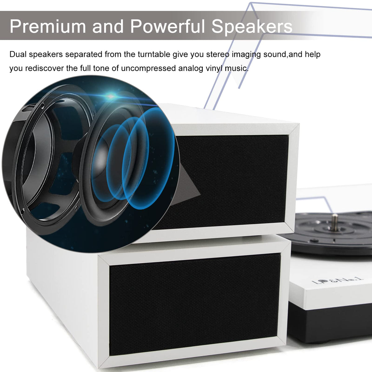 LP&No.1 portable retro design enhances any space
