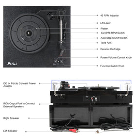 LP&No.1 beginner-friendly controls simplify vinyl listening.
