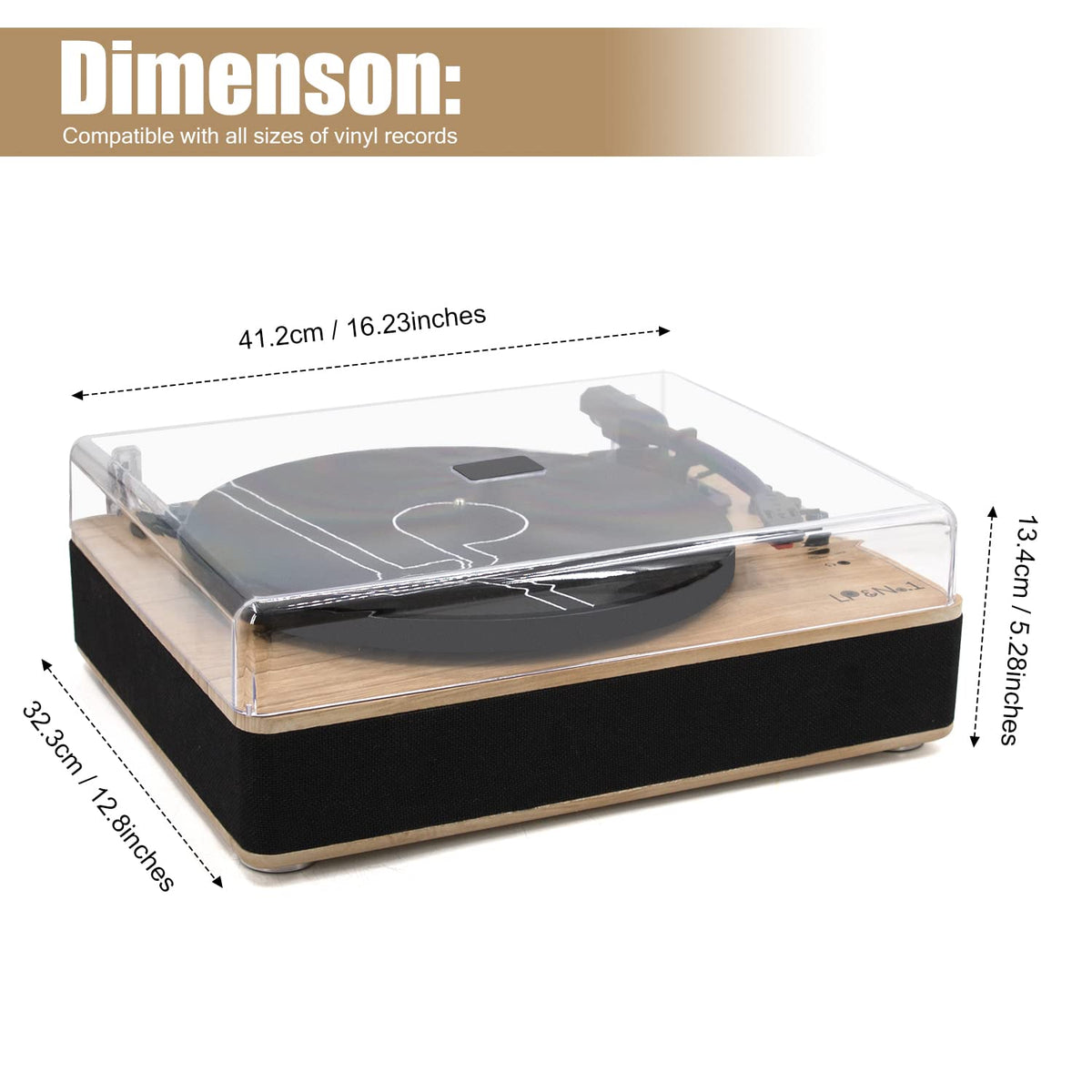 LP&No.1 headphone jack enables private listening with compatible devices.