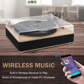 LP&No.1 RCA output connects to external speakers for richer sound.