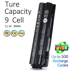LQM 90Wh battery packaging indicates ready-to-install replacement for Dell XPS.