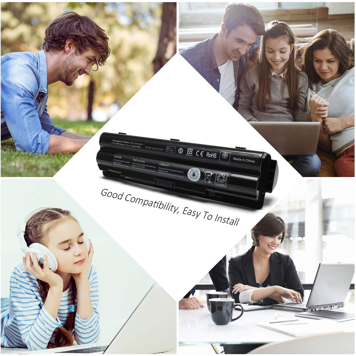 LQM 90Wh battery warranty and support image signals 24/7 assistance.