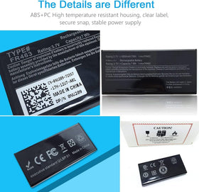 LQM CE FCC certified battery label indicating safety and compliance.
