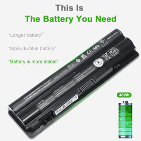 LQM Dell XPS battery with 11.1V label supports extended daily use.