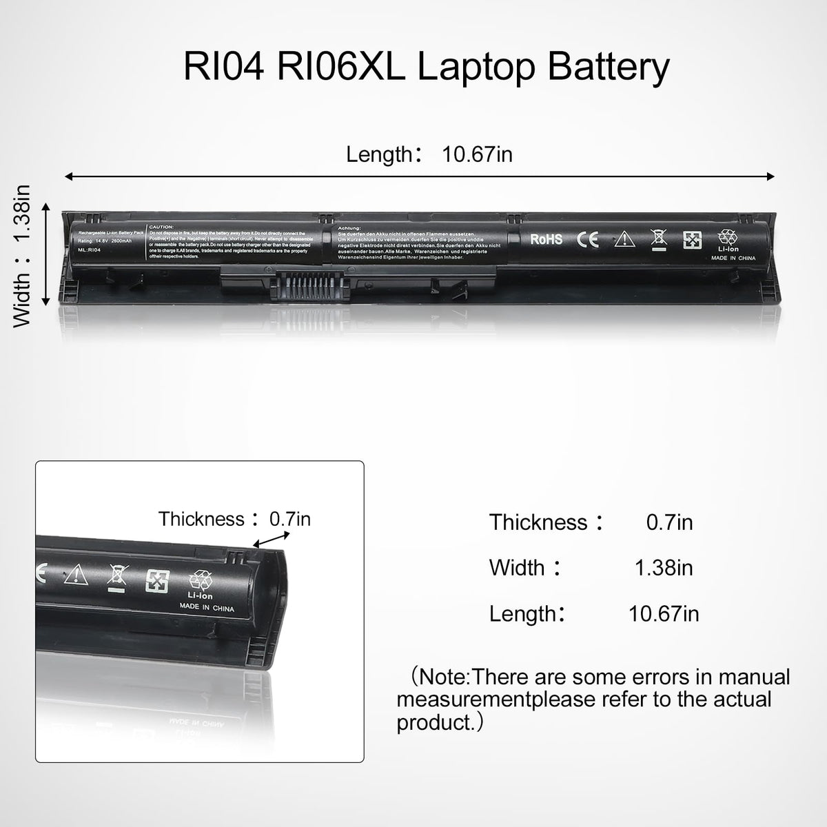 LQM Envy 15 q001tx battery enabling portable power on the move.