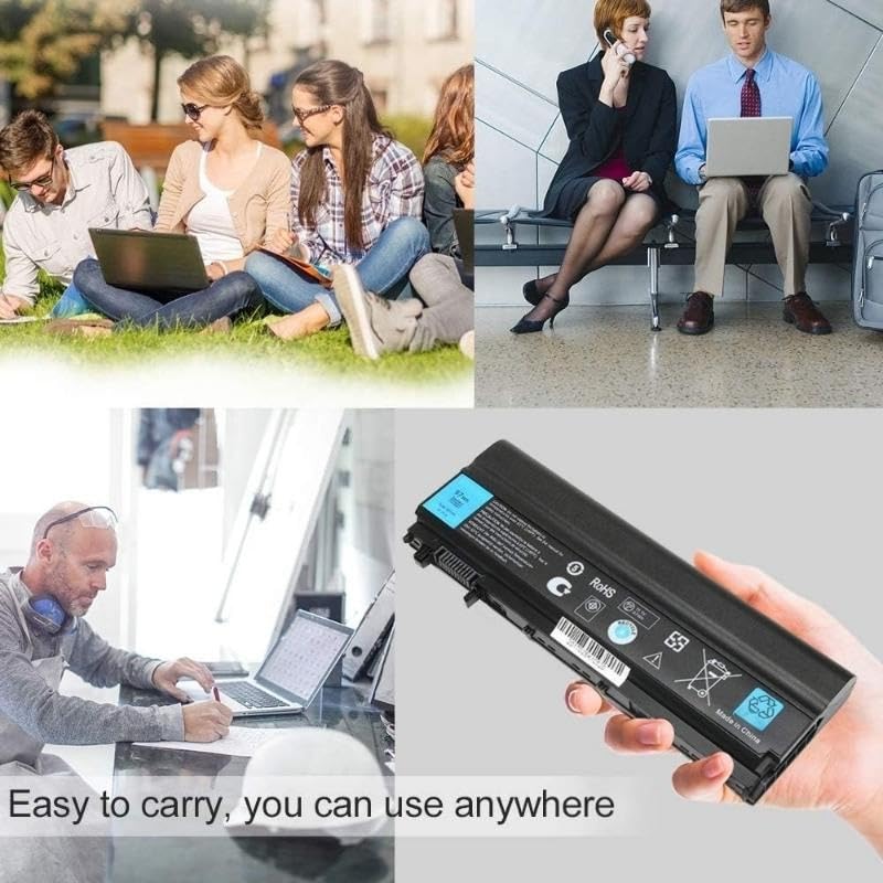 LQM battery powering a laptop on a desk to extend unplugged productivity
