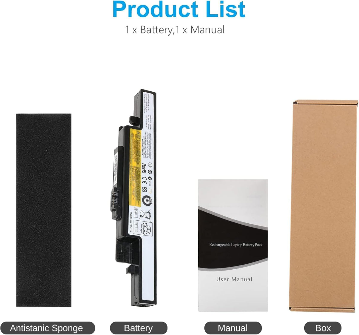 LQM Lenovo IdeaPad Y590 battery terminals ready for secure connection