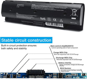 LQM P106 710417-001 battery for HP ENVY 15 front view for longer use
