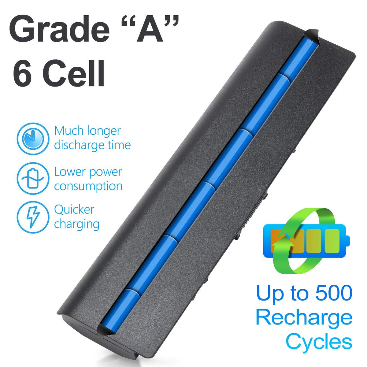 LQM P106 710417-001 battery for HP Pavilion 17 side view ready for travel