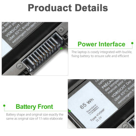 LQM VV0NF 9-cell pack highlighting high capacity for longer runtime.