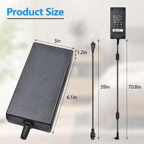 Lrker 180W MSI GS70 cable coil for easy storage and organization.