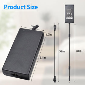 Lrker 180W Dell charger back plate highlights durable build.