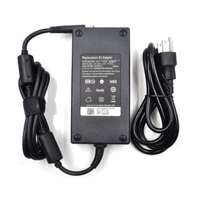 Lrker 180W Dell charger front view showing compact, reliable power.