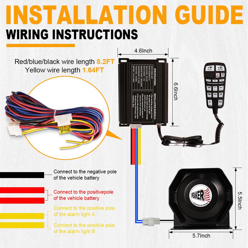 LRTER siren compatible with trucks and RVs for versatile warnings