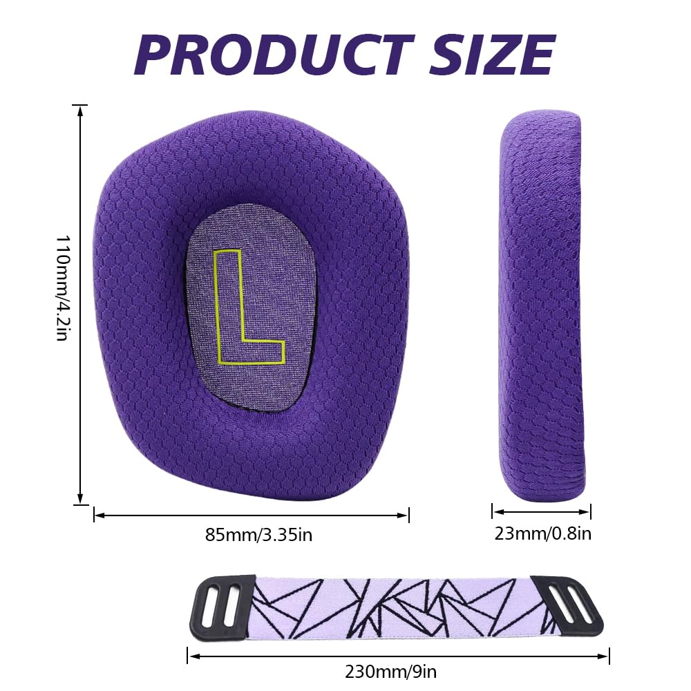 LRZMOLS headband included with replacement earpads for enhanced fit