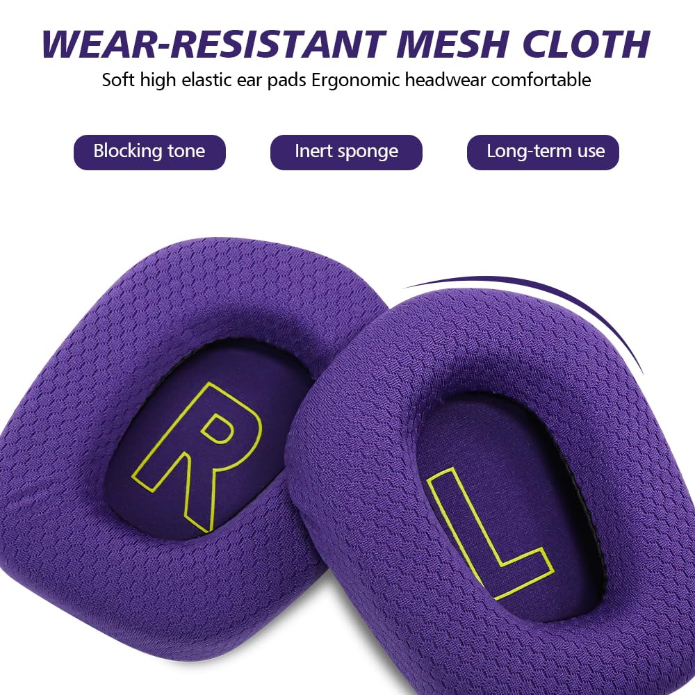 LRZMOLS purple ear pads color swatch illustrates stylish, discreet replacement