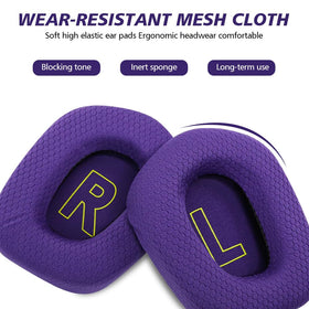 LRZMOLS purple ear pads color swatch illustrates stylish, discreet replacement