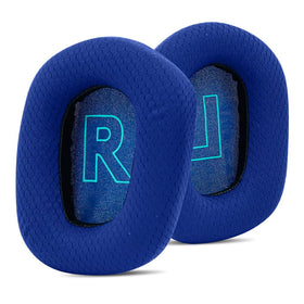 LRZMOLS ear pads for Logitech G335 in blue offering extended wear