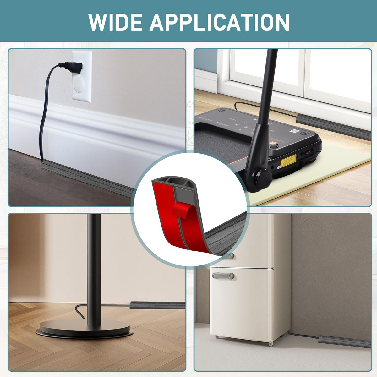 LSGCQ anti-crush cord protector on hardwood or tile floors