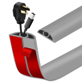 LSGCQ floor cord cover with adhesive back secures wires on floors