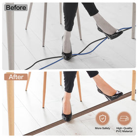 LSGCQ floor cord cover illustrating easy-cut length for custom sizing