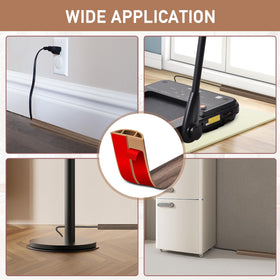 LSGCQ floor cord cover used in home office for safer, neater space