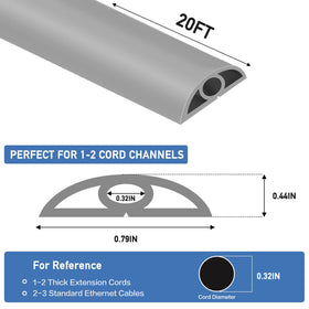LSGCQ PVC channel demonstrates easy cable routing for organized spaces
