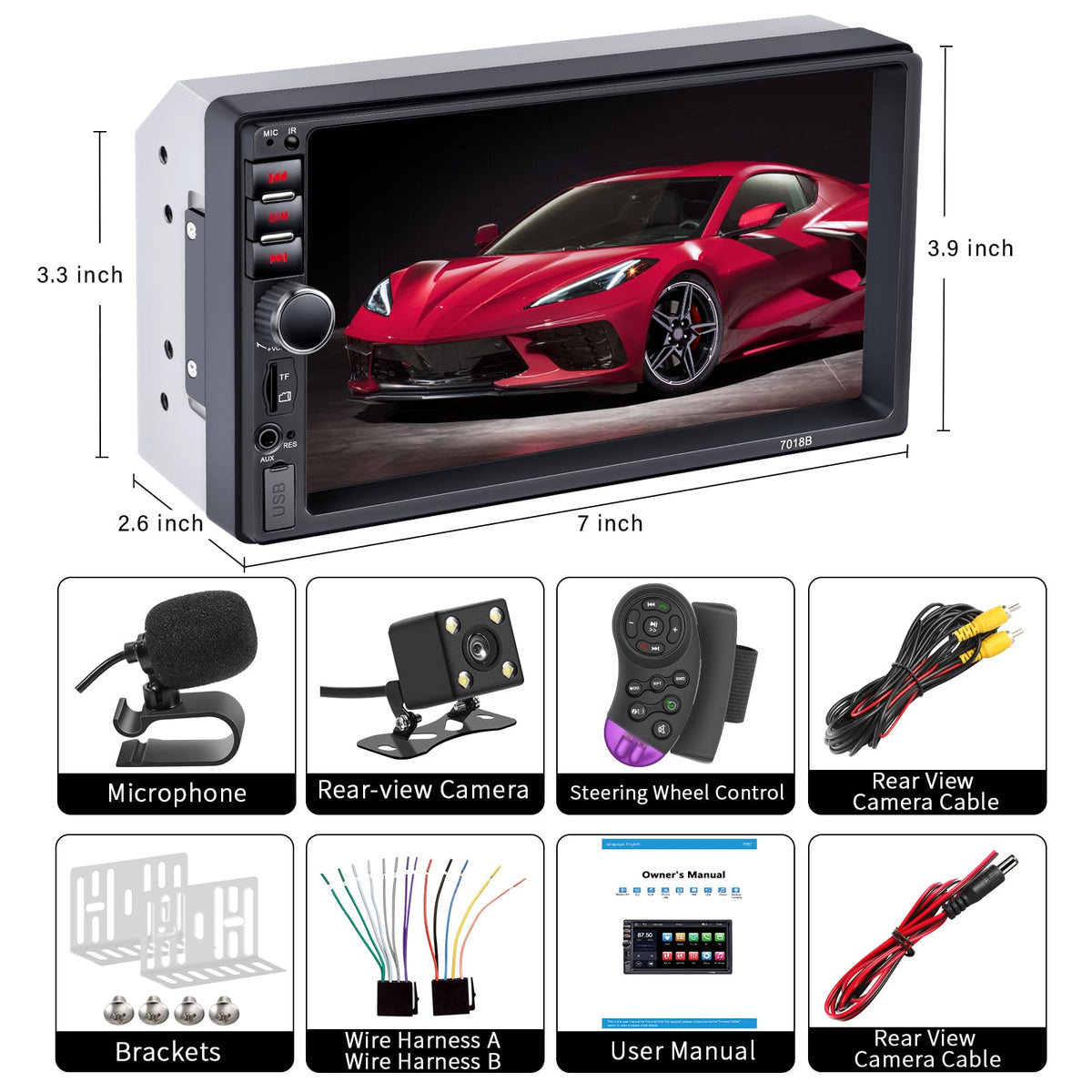 LSLYA AUX TF USB ports detail enabling multiple audio sources and fast charging benefit