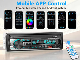 LSLYA car radio with FM tuning for crystal-clear stations during commutes
