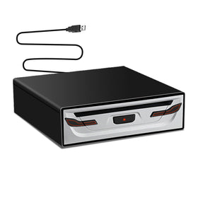 LSLYA front panel compact player showing slim design and portability benefit