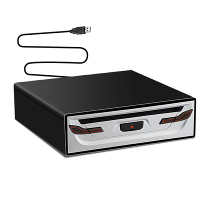 LSLYA front panel compact player showing slim design and portability benefit